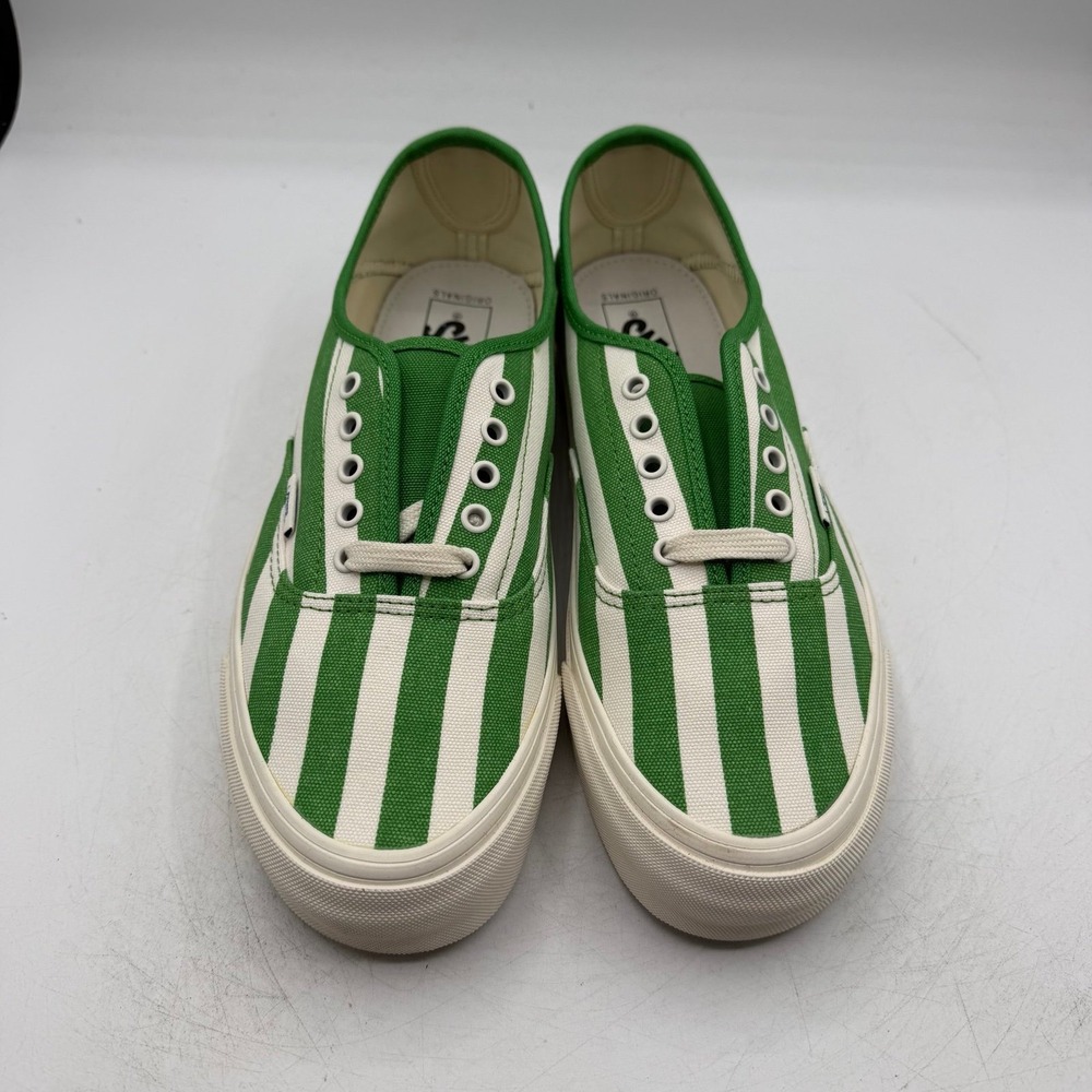 VANS OG Style 43 LX Low Shoes Men Sz 9 Lime Green Pinstripe Sneakers VN0A3DPBVQX - Picture 5 of 11